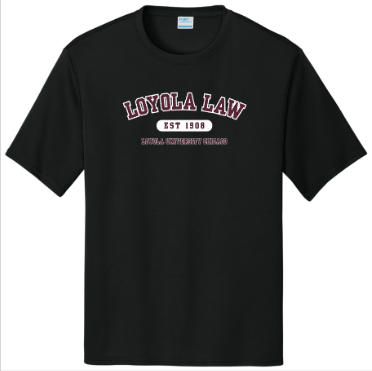 Loyola Law Performance Tee -- Jet Black