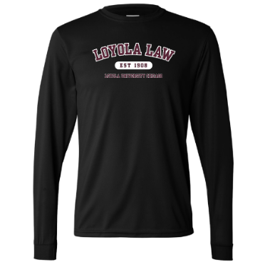 Loyola Law Performance long sleeve -- Black