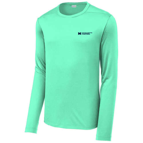 Sport-Tek  Posi-UV Pro Long Sleeve Tee -- Bright Seafoam, $16