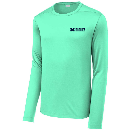 Sport-Tek  Posi-UV Pro Long Sleeve Tee -- Bright Seafoam, $16
