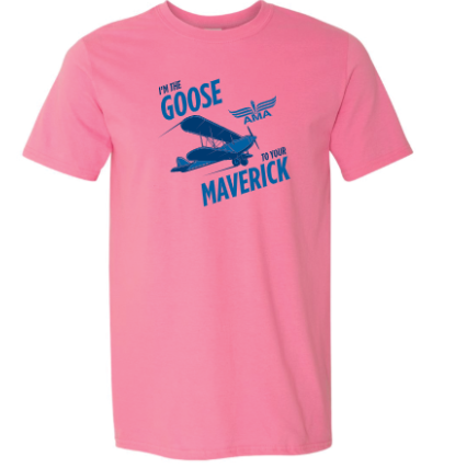 Gildan SoftStyle Goose to Maverick Plane T-Shirt -- Azalea