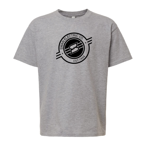 Youth American Apparel Fine Jersey T-Shirt -- Heather Grey