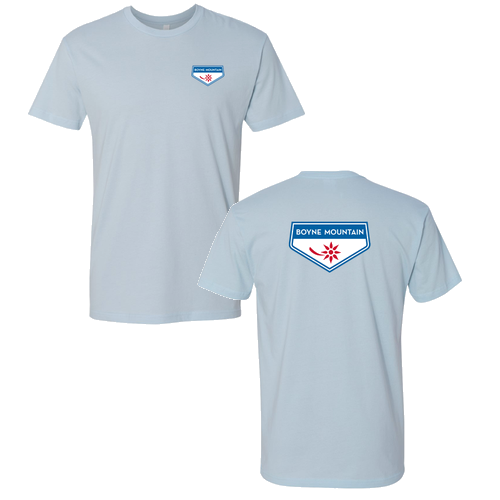 Boyne Mountain Logo 2 Full Color -- Short Sleeve Light Blue