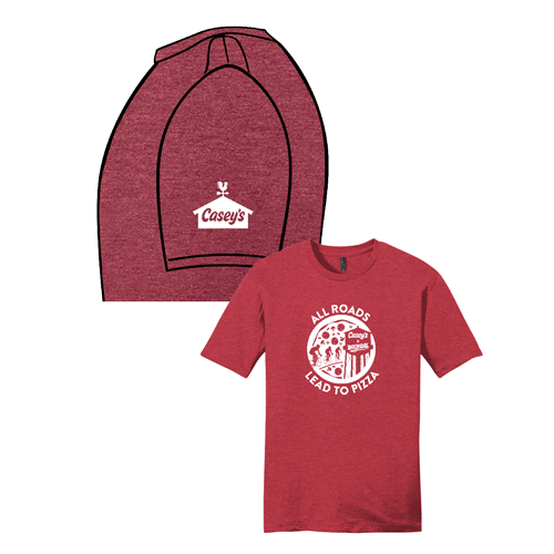 District Threads Very Important Tee -- Heathered Red