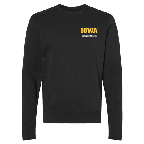 Family Nurse Practitioner J. America BTB Fleece Crew -- Black