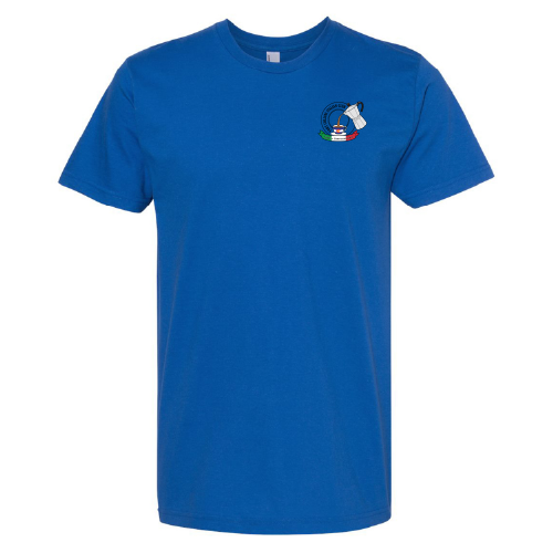 60/40 Cotton/Poly CVC T-shirts -- Women’s styling -- Royal