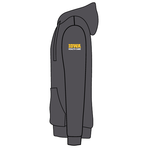 J America Sport Lace Hooded Sweatshirt -- Charcoal Heather