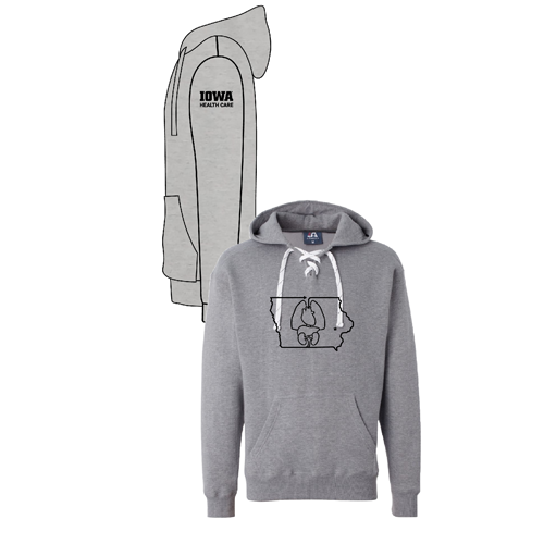 J America Sport Lace Hooded Sweatshirt -- Oxford
