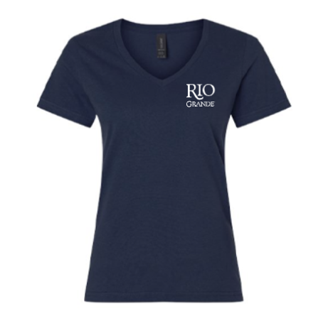 Basic Rio Shirt Design Ladies T-Shirt- Navy [HIDE]