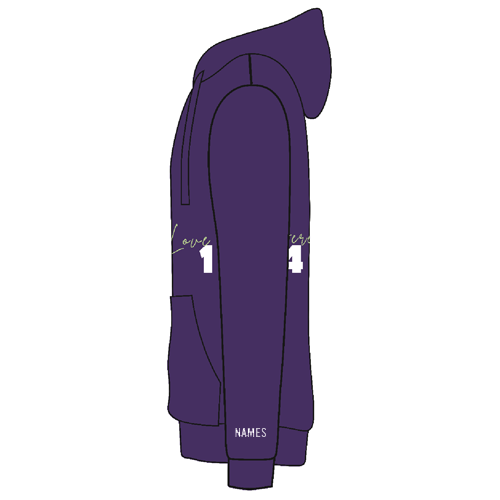 Jerzees 8 oz 50/50 Nublend Adult Hooded Sweatshirt -- Deep Purple