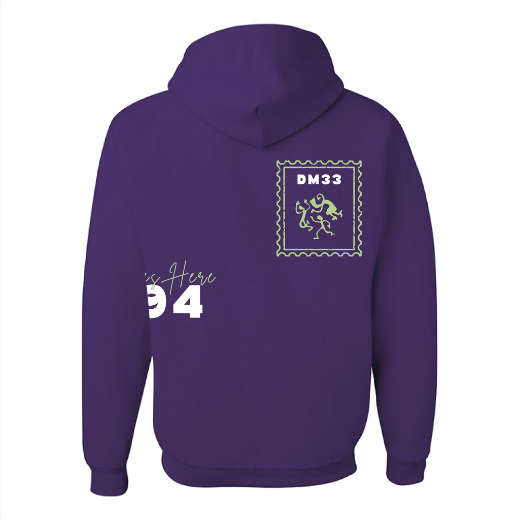 Jerzees 8 oz 50/50 Nublend Adult Hooded Sweatshirt -- Deep Purple