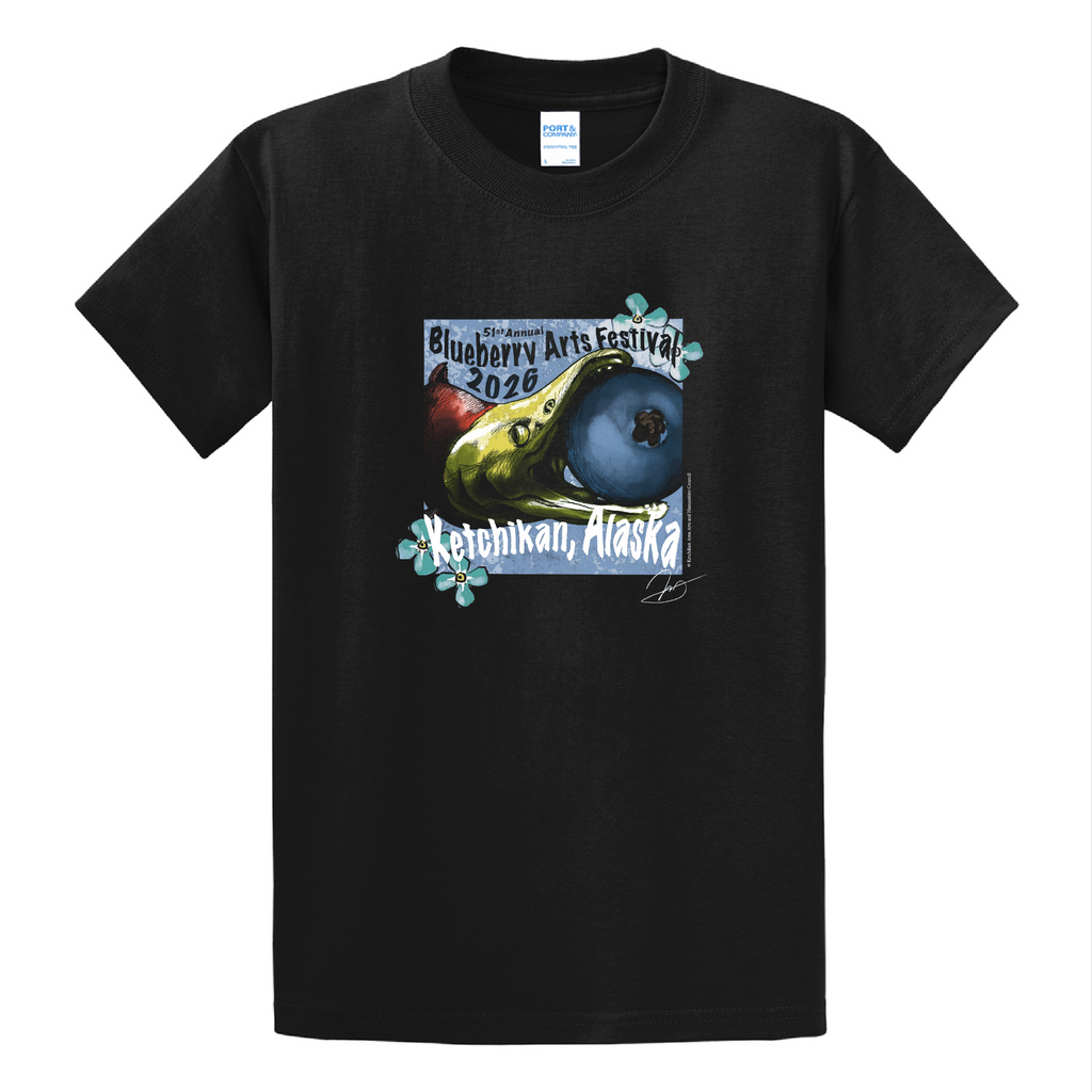 Port and Company Basic T-Shirt -- Jet Black