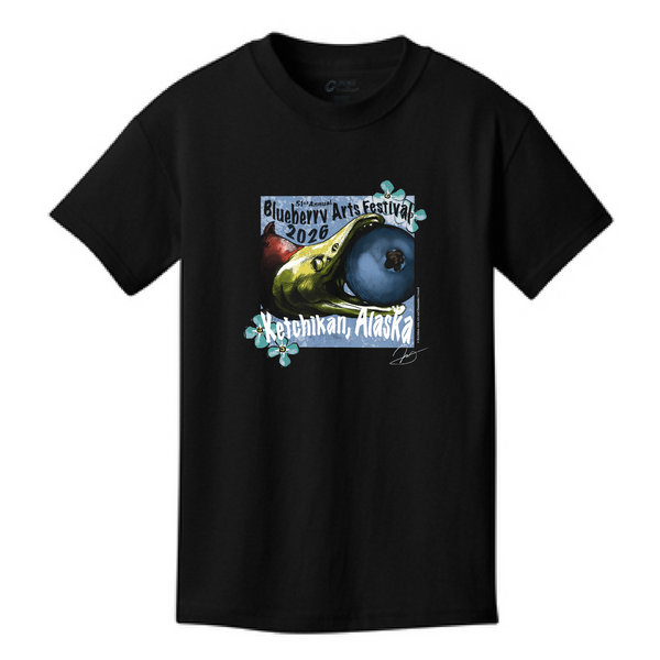 Port and Company Youth 5.4oz T Shirt -- Jet Black