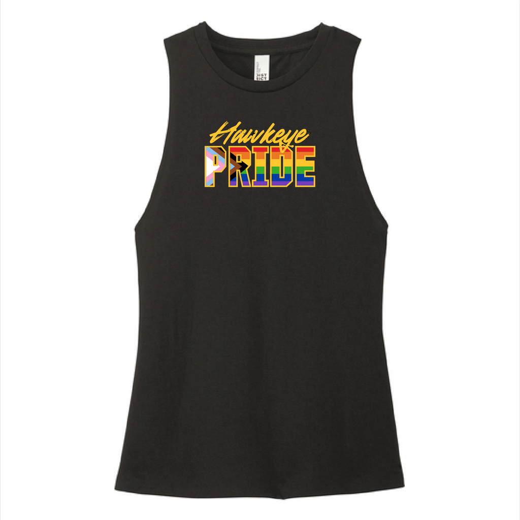 District Women's Perfect Tri Muscle Tank -- Black