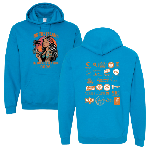 Sunset Adult Hooded Sweatshirt -- Sapphire