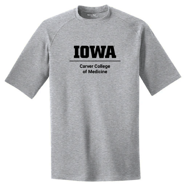 Printed CCOM Logo Sport Tek Ultimate Performance Tee -- Heather Grey