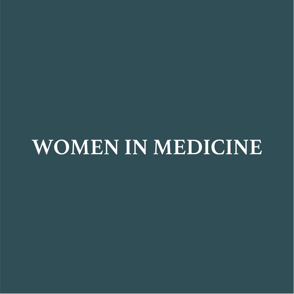 Embroidered Women In Medicine District V.I.T. Heavyweight Fleece Crew -- Deep Cyan