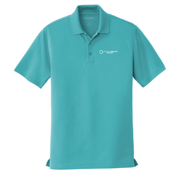 Embroidered Port Authority Dry Zone UV Micro Mesh Polo -- Aquamarine