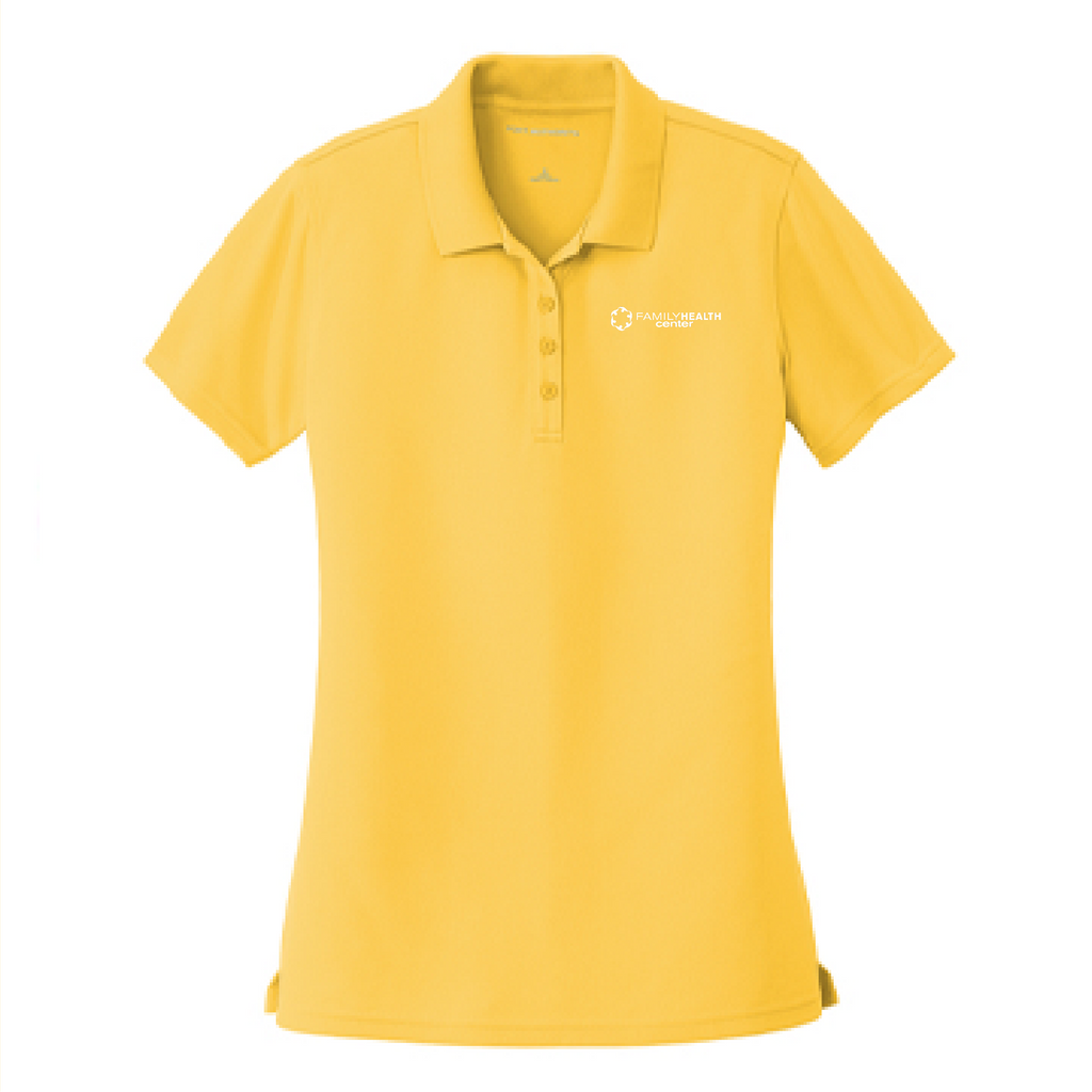 Embroidered Port Authority Ladies Dry Zone UV Micro Mesh Polo -- Sunburst Yellow