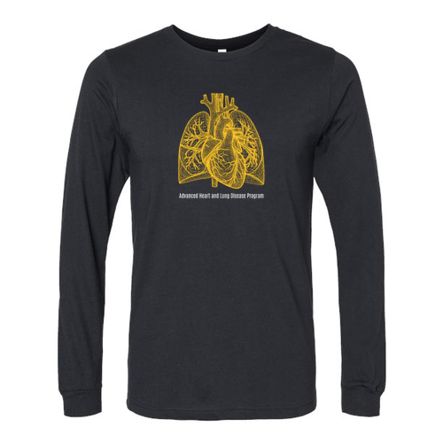 Bella+Canvas Unisex Heather Cvc Long Sleeve Tee- Heathers -- Solid Black Blend