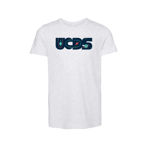 Bella Canvas Youth Short-Sleeve Space T-Shirt -- Ash