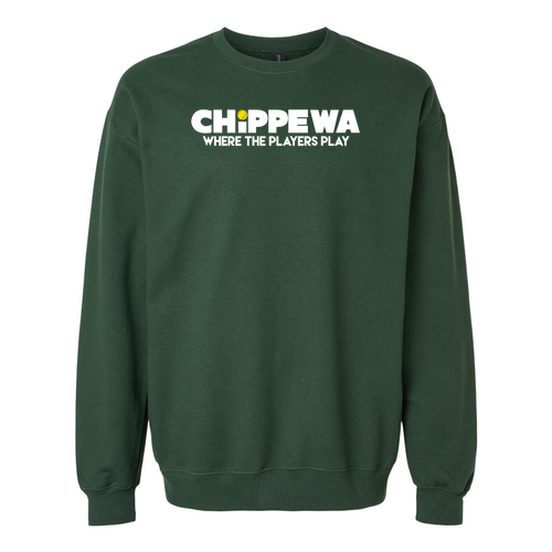 Gildan Adult Softstyle Fleece Crew Sweatshirt -- Forest Green