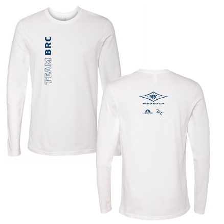 Next Level Apparel Premium Fitted Long Sleeve Crew -- White