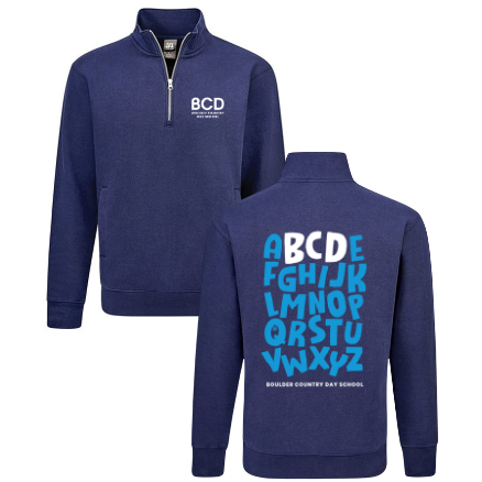 J America BTB Fleece 1/4 zip -- True Navy