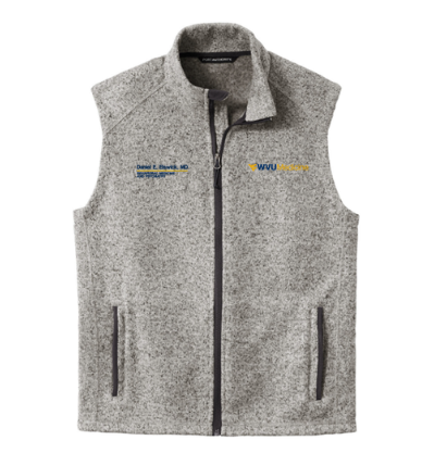 Port Authority Sweater Fleece Vest -- Grey Heather