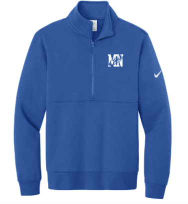 Nike Club Fleece Sleeve Swoosh 1/2-Zip -- Game Royal