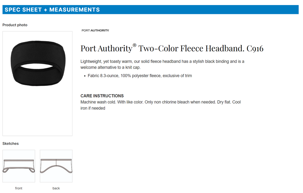 Mystic Aquarium -- Navy Fleece Headband