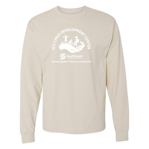 Hanes Beefy T Longsleeve T-Shirt -- Sand