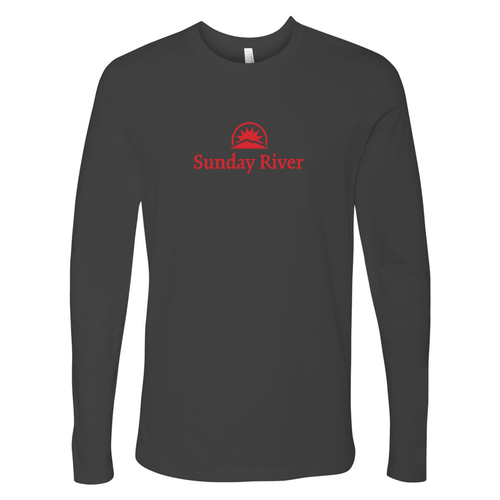 Sunday River Logo 1 Red Ink -- Long sleeve Heavy Metal
