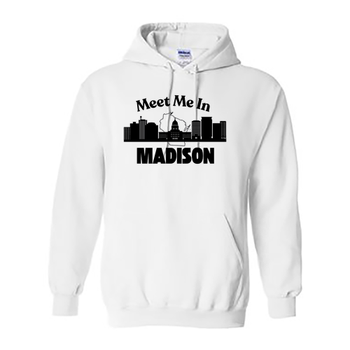 Gildan Heavy Blend Hooded Sweatshirt -- White