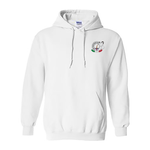 50/50 Cotton/Poly Hoodies -- White