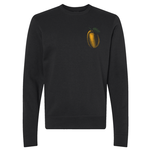 Adult Apricot Crewneck Sweatshirt -- Black