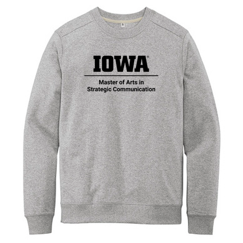 District Re-Fleece Crew -- Light Heather Grey