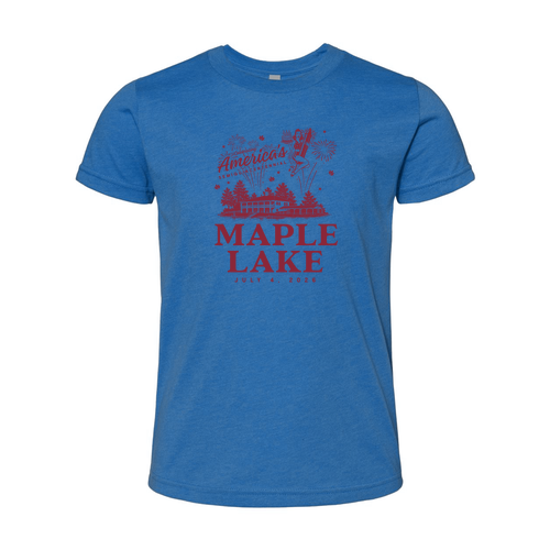 Bella Canvas Youth Short-Sleeve T-Shirt -- Columbia Blue