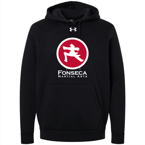 Under Armour Women's Armour Fleece Pro Hooded Sweatshirt -- Black / White