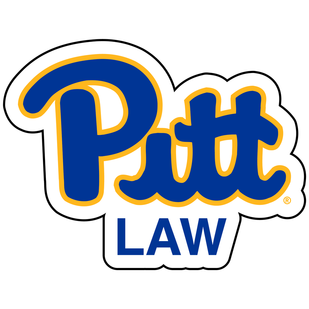 PittLaw 2"X2" Square Stickers -- White