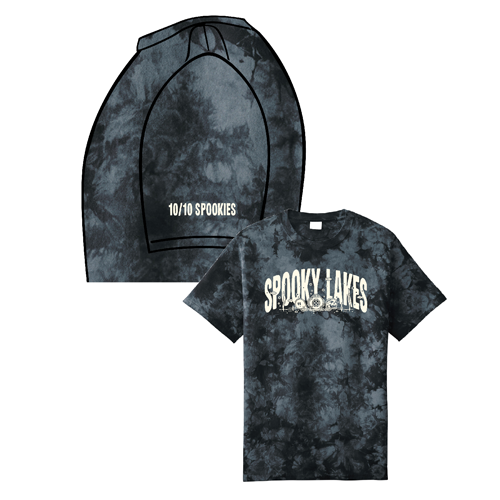 Port and Company Crystal Tie-Dye Tee -- Black