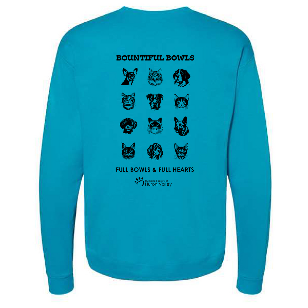 Hanes EcoSmart Crewneck Sweatshirt -- Teal