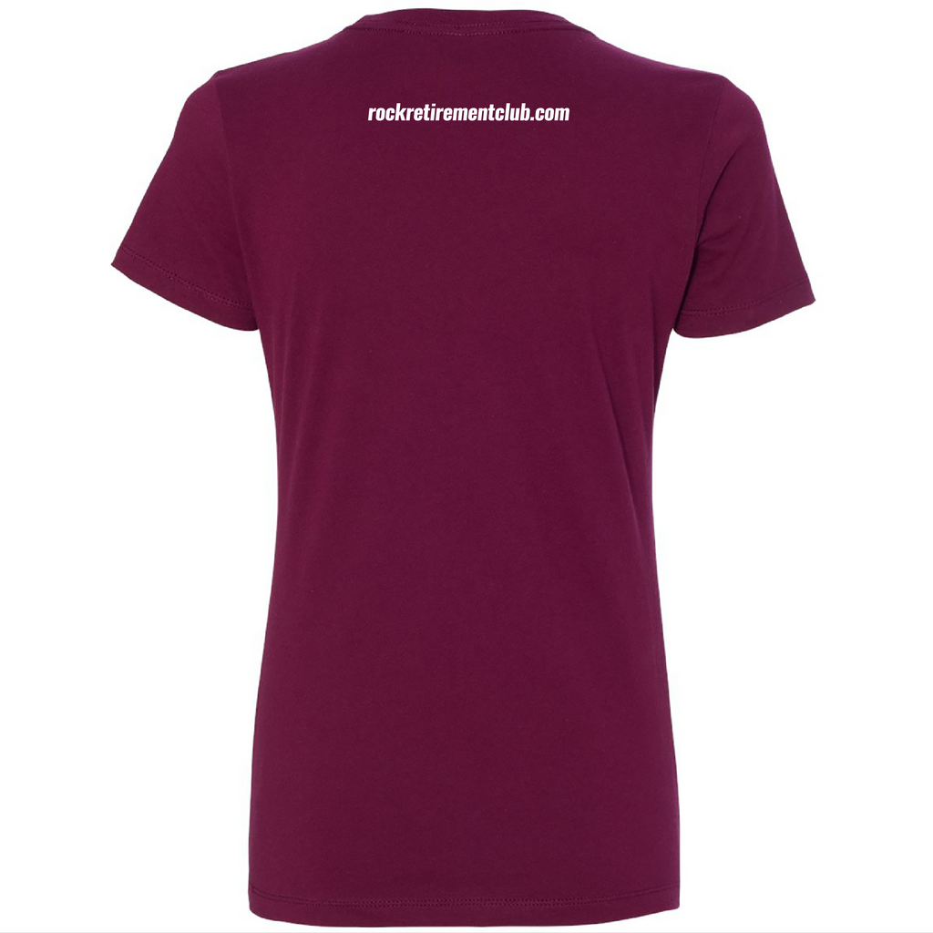 Next Level Ladies Boyfriend Tee -- Maroon