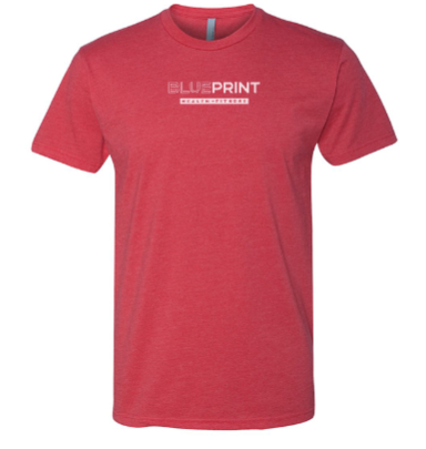 Next Level Mens CVC Crew -- Red