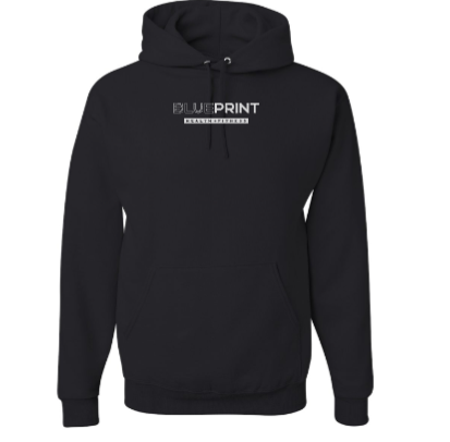 Jerzees 8 oz 50/50 Nublend Adult Hooded Sweatshirt -- Black