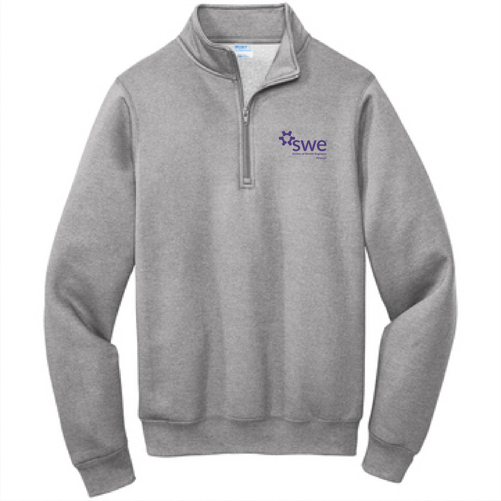 SWE Fleece Quarter-Zip Pullover Sweatshirt -- Athletic Heather