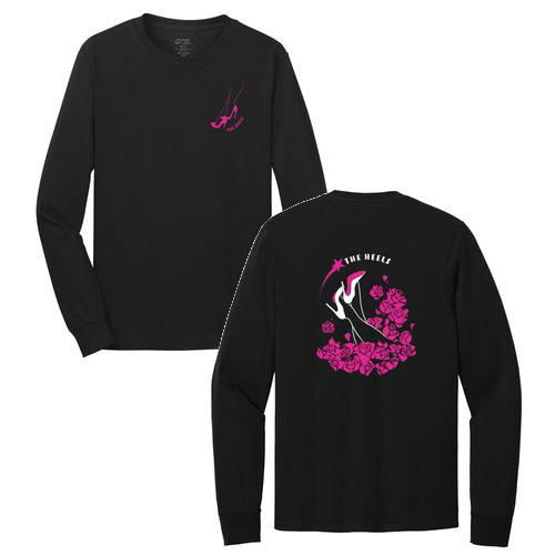 Port and Company Long Sleeve T Shirt -- Jet Black