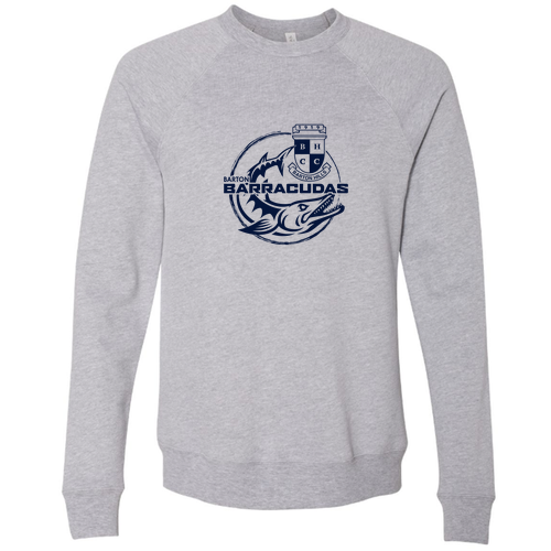 Bella Canvas Soft Sponge Fleece Raglan Sweatshirt -- Athletic Heather