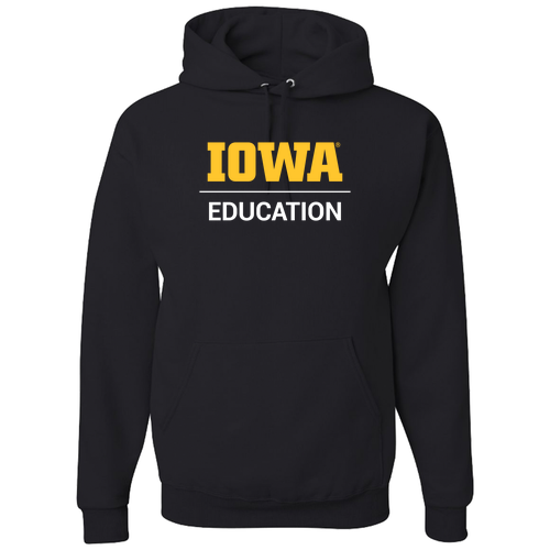 Jerzees 8 oz 50/50 Nublend Adult Hooded Sweatshirt -- Black