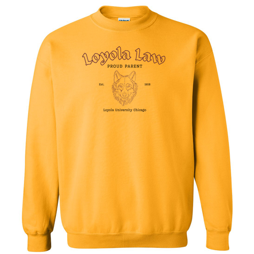 Proud Parent Crewneck Sweatshirt -- Gold